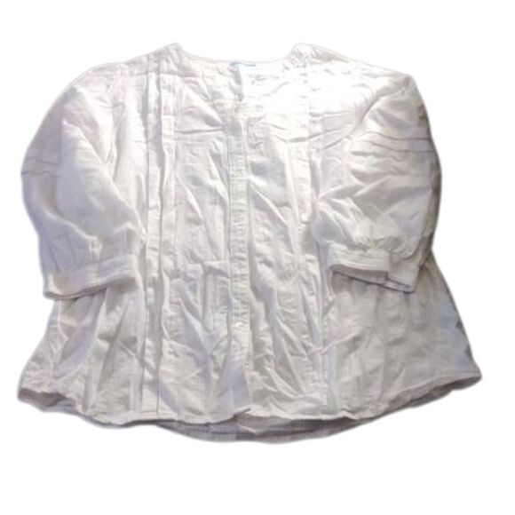 J. McLaughlin White Blouse - Picture 1 of 4